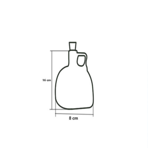 بطری مکعب 11 سانتی 2 (پهن)